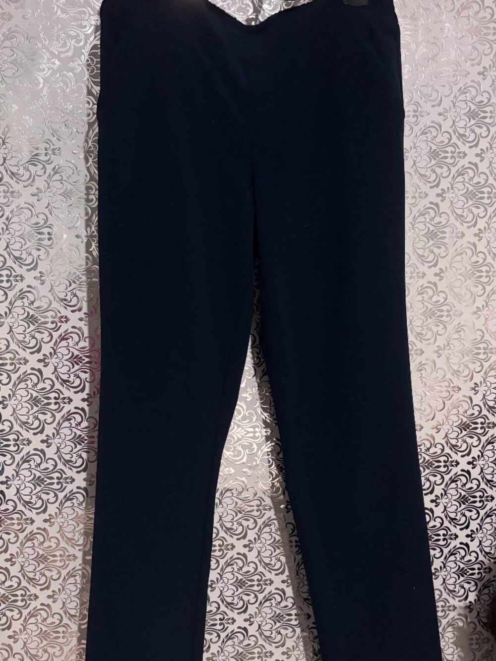 LOT of 3 offices pants for woman sizes Medium, Navy Blue, Grey and Bronw Satin